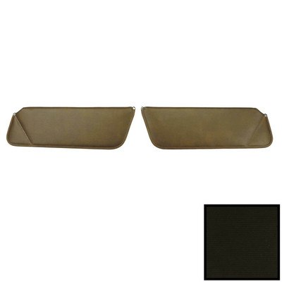 PUI Interiors 1971-1972 Chevrolet Impala Hardtop Black Sun Visors - SV28100BC