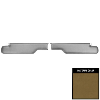 PUI Interiors 1968-1972 Chevelle/GTO/Lemans/Cutlass/Skylark Convertible Jade Green Sun Visors - SV419V