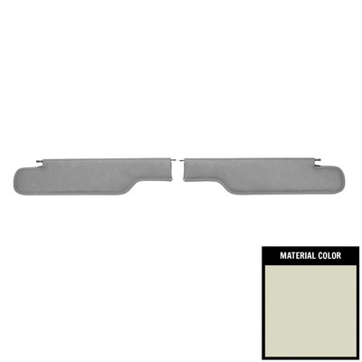 PUI Interiors 1968-1972 Chevelle/GTO/Lemans/Cutlass/Skylark Convertible Off White Sun Visors - SV440V