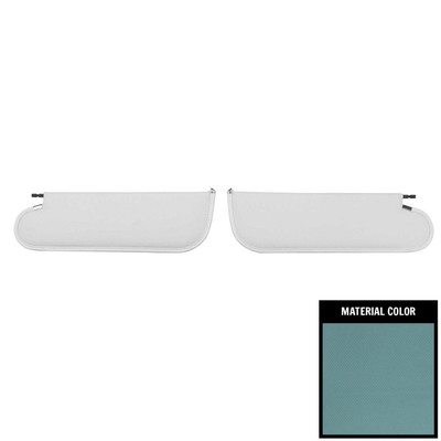 PUI Interiors 1971-1972 Chevelle/GTO/Cutlass/Skylark/Nova Bright Blue Basketweave Sun Visors - SV6106AC