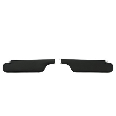 PUI Interiors 1968 Chevrolet Camaro/Pontiac Firebird Hardtop Black Ribbed Sun Visors - SV7100RC