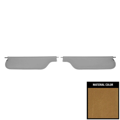 PUI Interiors 1967 Chevrolet Camaro/Pontiac Firebird Convertible Gold Sun Visors - SV943V