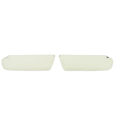 PUI Interiors 1972-1972 Dodge Challenger Coach White Sun Visors - SVKC237C