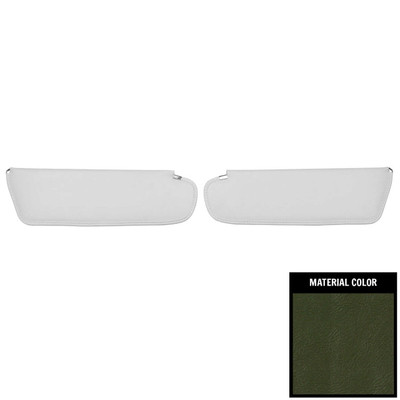 PUI Interiors 1972-1973 Chysler B-Body Cologne Dark Metallic Green Sun Visors - SVKR9104C