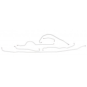 The Right Stuff 54 Chevy Shortbed Pre-Bent Stainless Steel Complete Brake Line Kit - (TBS5401S)