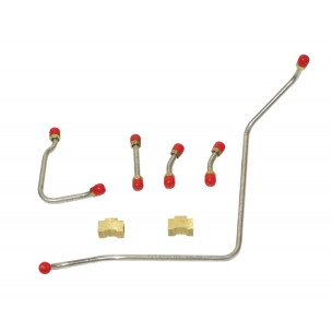 The Right Stuff 1968-69 Chevrolet Corvette, Pre-Bent Stainless Steel Fuel Pump To Carb Line - (VPC6829S)