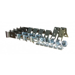 The Right Stuff 1967-70 Ford Mustang/Mercury Cougar, 28 Piece Brake & Fuel Line Clip Set - (ZCS6703)