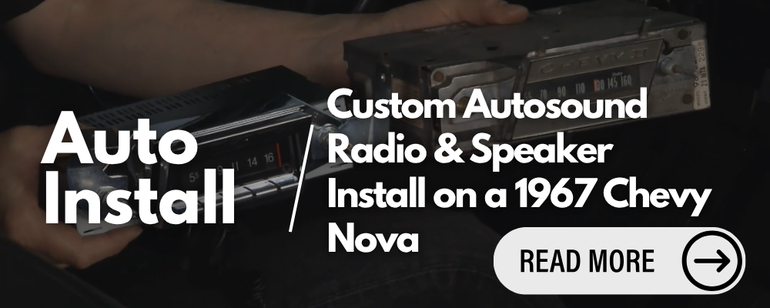 Built-In Bluetooth, Classic Style: Custom Autosound USA-740 Radio & Speaker Install on a 1967 Chevy Nova