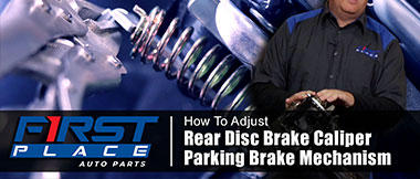 How to Adjust Rear Disc Brake Caliper Parking Brake Mechanism - First