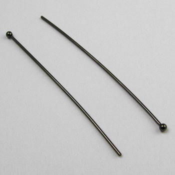 2 in. Ball-End Headpin, 20 gauge, Gunmetal Plated (pkg of 50)