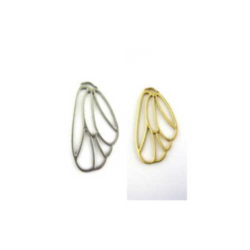 40mm x 22mm Butterfly Wing Pendant (each)