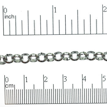 CH128-SS - 6mm Rolo Chain, Stainless Steel (Per Foot)