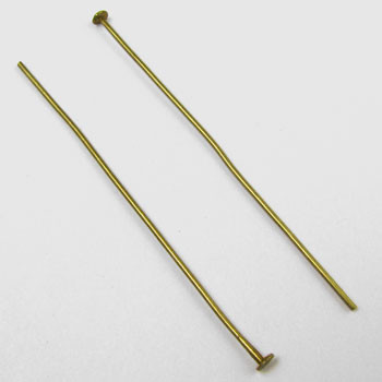 2 in. Headpin, 20 gauge, Antique Brass Plated (pkg of 50)
