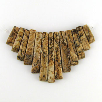 Picture Jasper Gemstone Collar (13 pieces)
