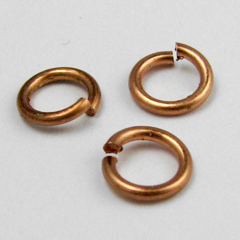 COP0020 - 6mm Open Jump Ring, Copper Plated (pkg of 100)