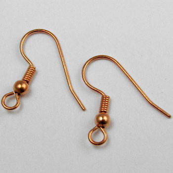 COP0041 - French Ear Wire Earring, Copper Plated (36 pairs)