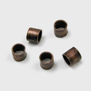 2mm Crimp Tube, Antique Copper Plated (pkg of 100)