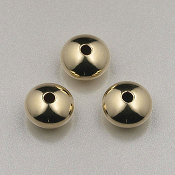6mm Saucer Rondelle 14kt Gold Filled (pkg of 25)