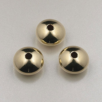 8mm Saucer Rondelle 14kt Gold Filled (pkg of 10)