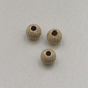 3mm Round ''Stardust'' Bead 14kt Gold Filled (pkg of 10)