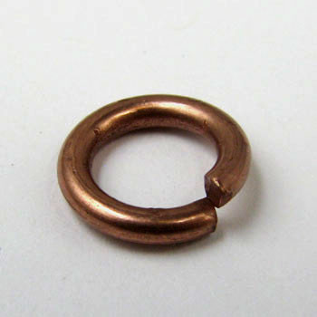 10mm 13g Open Jump Ring,  Antique Copper Plated (pkg of 20)