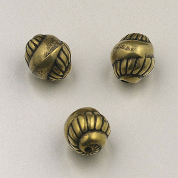 9mm Snail Antique Oxidized Gold Plated (pkg of 50)