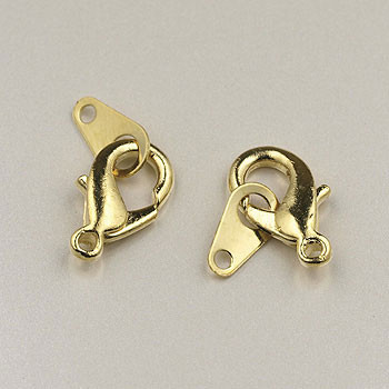 12mm Medium Lobster Claw Clasp Gold Plated