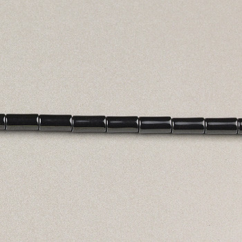 4x2mm Tube Hematite (Approx. 15" str)