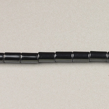 5x3mm Tube Hematite (Approx. 15" str)