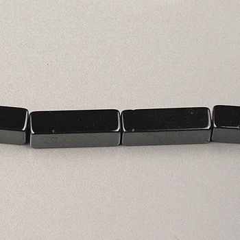 13x4mm Rectangle Hematite (Approx. 15" str)