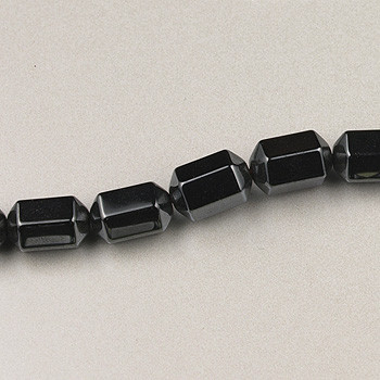 5x8mm 18-Sided Hematite (Approx. 15" str)