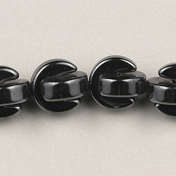 10mm Pac-Man Hematite (Approx. 15" str)
