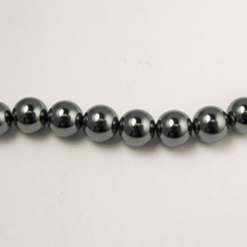 10mm Round Hematite (Approx. 15" str)