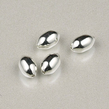 3x5mm Melon Silver Plated (pkg of 300)