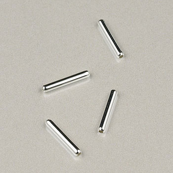 10x1.5mm 'Hot Dog' Silver Plated