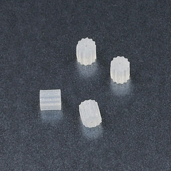 4mm Clear Rubber Earring Back (pkg of 100)