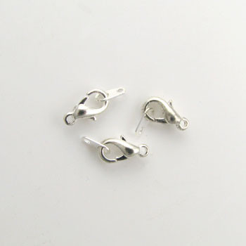 10mm Lobster Claw Clasp Silver Plated