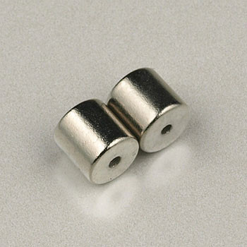 5x5mm Magnetic Tube Clasp Silver Plated (5 sets)