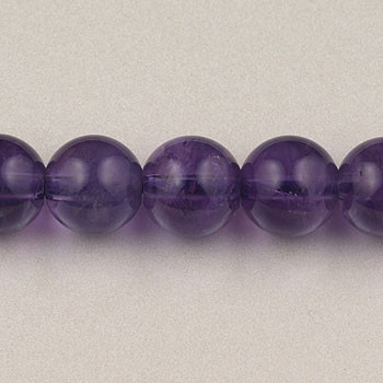 Amethyst Round Gemstone (Approx. 15" str)