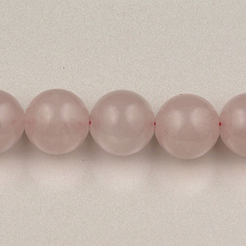 Rose Quartz Round Gemstone (Approx. 15" str)