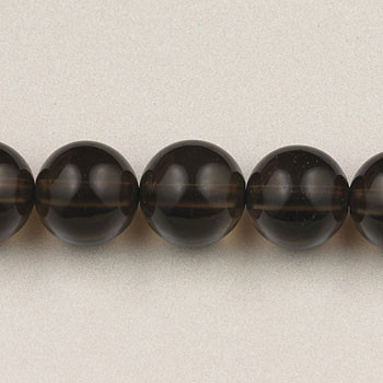 Smoky Quartz Round Gemstone (Approx. 15" str)