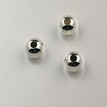 5mm Round Bead Sterling Silver (pkg of 25)