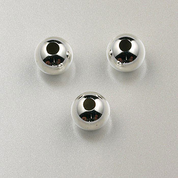 6mm Round Bead Sterling Silver (pkg of 25)