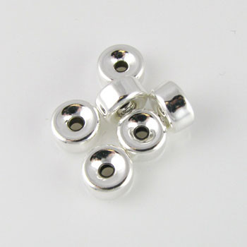 8mm Tire Rondelle Sterling Silver (pkg of 10)