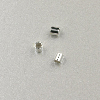 2x2mm Tube Crimp Sterling Silver (pkg of 50)