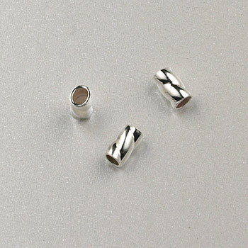 3x2mm Torpedo Crimp Sterling Silver (pkg of 20)