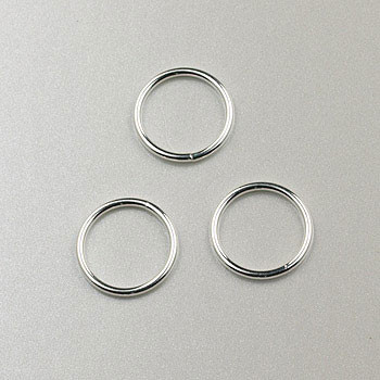 8mm 21ga Jump Ring Sterling Silver (pkg of 25)