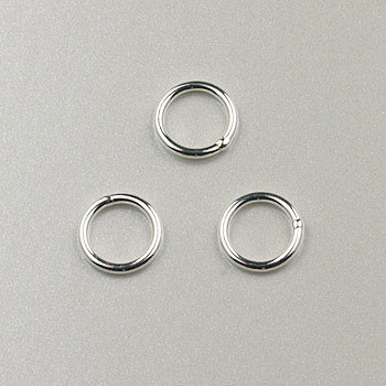 6mm 22ga Soldered Closed Jump Ring Sterling Silver (pkg of 25)