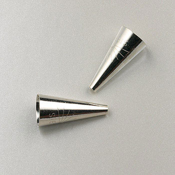 1/2-inch Cone (6mm Base) Sterling Silver (pair)