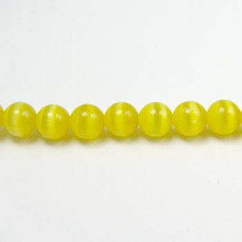 FOR004 - Dark Yellow Fiber Optic, Rounds (approx. 14in. strand) - 8MM